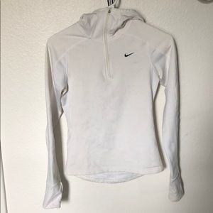 white nike half zip